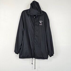 GTM Illinois Heyworth Hornets Mens Jackets Size 3XL Black Fleece Lined Softshell